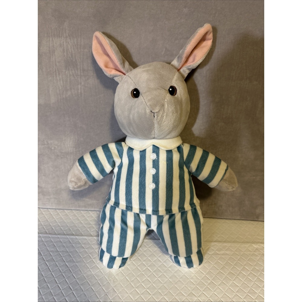 Kohls Cares Goodnight Moon Gray Bunny Rabbit in Pajamas Plush 13" Stuffed Animal